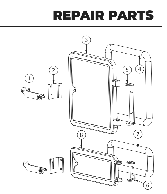 Repair Parts 2 Diagram and Parts List for AW40  US Stove Company Industrial Fan / Circulator
